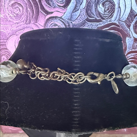 Chico's Multicolor Beaded Necklace with Silver Pendant - Picture 4 of 5